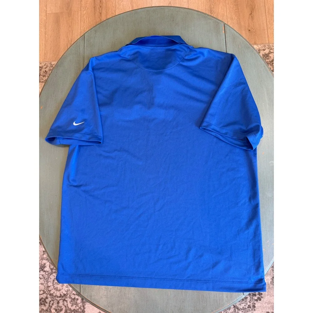 Nike Golf Mens XL Blue Germantown Hoops Dri-FIT Polo Shirt 203690-493